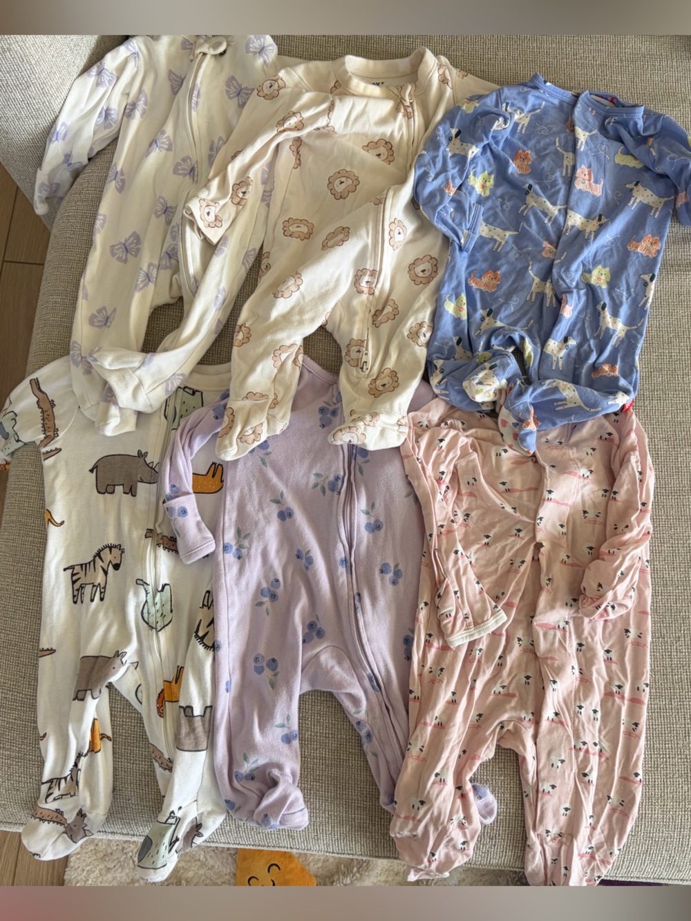 0-3 month zipper pajamas (6)